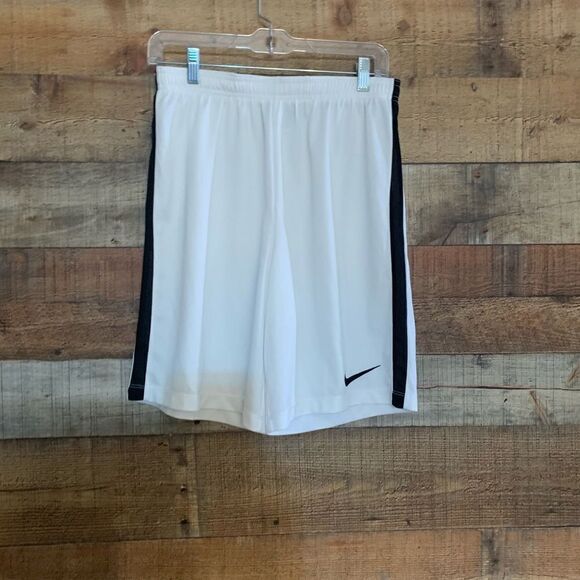 Nike‎ white shorts with black stripe, size large - Picture 2 of 8
